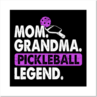 Mom Grandma Pickleball Legend Player Funny PickleBall Posters and Art